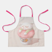 Miss You Cupcake Illustration Schürze (Vorderseite)