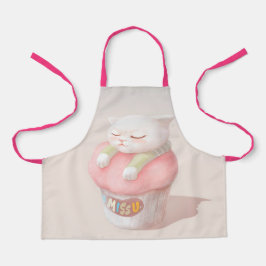 Miss You Cupcake Illustration Schürze