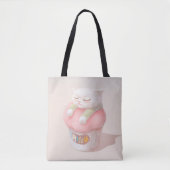 Miss You Cupcake Illustration Tasche (Vorderseite)
