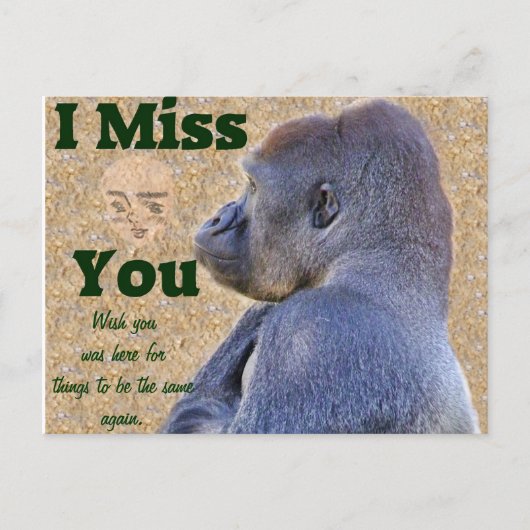 Miss You_Customize-Produkt Postkarte (Vorderseite)