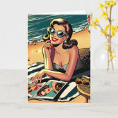 Miss You, Freundschaft | Grosser Sommer Karte (Gelbe Blume)