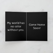 Miss You Greeting Card-Sad Bulldog Karte (Innenseite)