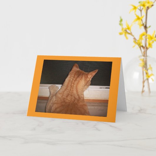 Miss You Greycard Karte (Gelbe Blume)