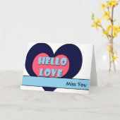 Miss You Gruß Karte (Gelbe Blume)