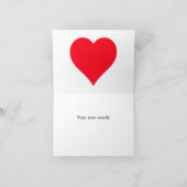 Miss You Heart Card Karte (Innenseite)