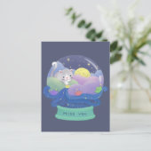 Miss You: Katzen- und Papierboote Postkarte (Stehend Vorderseite)