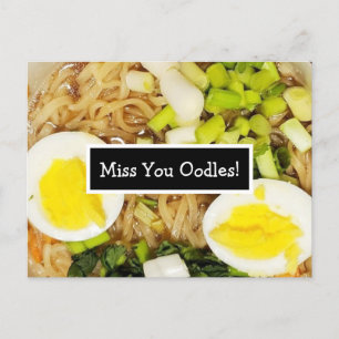 Miss You Oodles   Ramen Foto  Postkarte