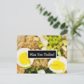 Miss You Oodles | Ramen Foto Postkarte (Stehend Vorderseite)