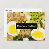 Miss You Oodles | Ramen Foto Postkarte (Vorne/Hinten)