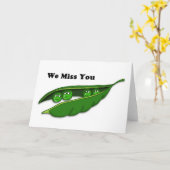 Miss You Pea Pod Card Karte (Gelbe Blume)