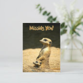Miss You Postcard Postkarte (Stehend Vorderseite)