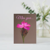 Miss you... postkarte (Stehend Vorderseite)