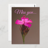 Miss you... postkarte (Vorne/Hinten)