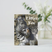 Miss You_ Postkarte (Stehend Vorderseite)