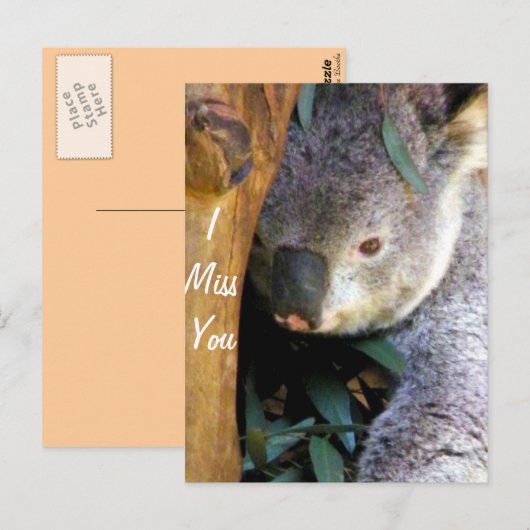 Miss You_ Postkarte (Vorne/Hinten)