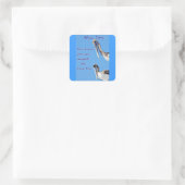 Miss You_ Quadratischer Aufkleber (Tasche)