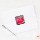 Miss You Romantic Pink Rose Stickers (Umschlag)