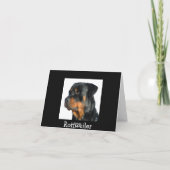 Miss You Rottweiler Hund Grußkarte - Verse Karte (Rückseite)