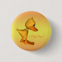 Miss you Sad kleinen Gelben Cartoon Duck