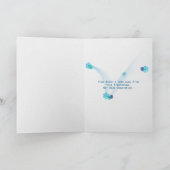 Miss Your child on Beach Aquarellbilder Karte (Innenseite)