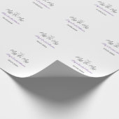 Miss zu Brautparty Name Datum Jahr vor Geschenkpapier (Ecke)