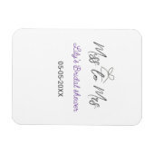 Miss zu Brautparty Name Datum Jahr vor Magnet (Horizontal)