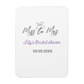 Miss zu Brautparty Name Datum Jahr vor Magnet (Vertikal)