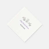 Miss zu Brautparty Name Datum Jahr vor Serviette (Ecke)