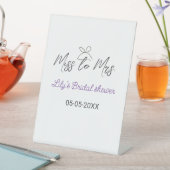 Miss zu Brautparty Name Datum Jahr vor Sockelschild (In Situ)