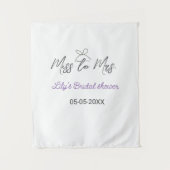 Miss zu Brautparty Name Datum Jahr vor Wandteppich (Vorderseite)