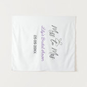 Miss zu Brautparty Name Datum Jahr vor Wandteppich (Vorderseite (Horizontal))