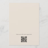 Miss zu Mrs Black Bow QR Code Brautparty Einladung (Rückseite)