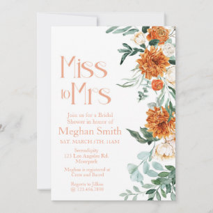 Miss zu Mrs, Brautparty, Brautbrunch Einladung