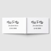 Miss zu Mrs. Brautparty stylish simple add name Gästebuch (Voll)