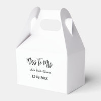 Miss zu Mrs. Brautparty stylish simple add name