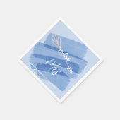 Miss zu Mrs Dusk Blueschwung Serviette (Ecke)