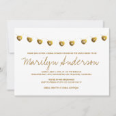 Miss zu Mrs Modern Gold Brautparty Einladung (Vorderseite)