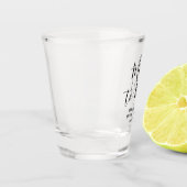 Miss zu Mrs Simple Elegant Chic Brautparty Schnapsglas (Links)