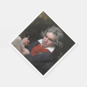 Missa Solemnis: Ludwig Beethoven Klassische Musik Serviette (Ecke)
