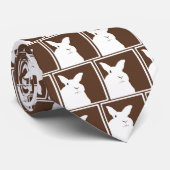 Missbilligenkaninchen-Krawatte Browns Krawatte (Gerollt)
