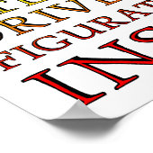 Missbrauch eines buchstäblich lustigen Posters Poster (Ecke)