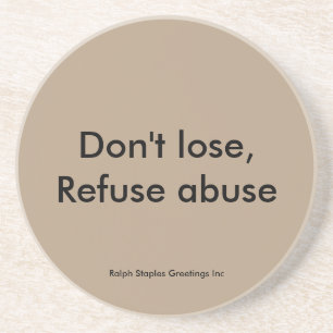 Missbrauch Sandstein Untersetzer