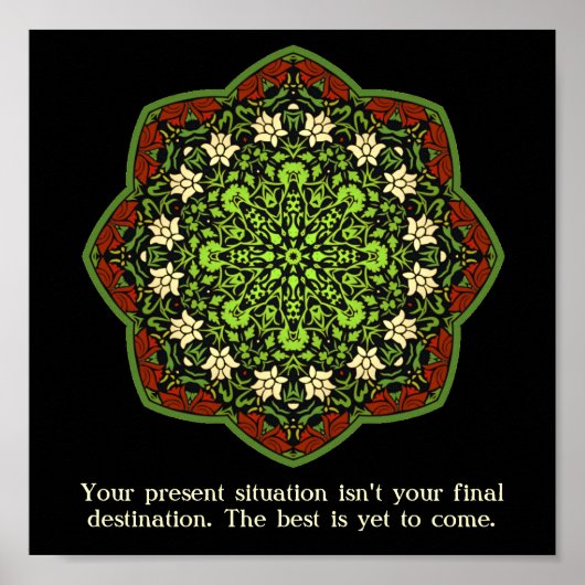 Missbrauch Überlebende Mandala Inspiration Poster (Vorne)