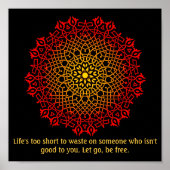 Missbrauch Überlebende Mandala Inspiration Poster (Vorne)