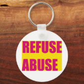 Missbrauch verweigern schlüsselanhänger (Vorderseite)