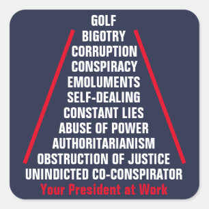 Missbrauch von Power Korruption Co-Verschwörer Tru Quadratischer Aufkleber