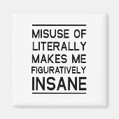 Missbrauch wörtlich magnet (Vorne)