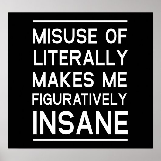 Missbrauch wörtlich poster (Vorne)