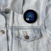 Missbrauchsbewusstsein Blaues Windrad Kinder zähle Button (Beispiel)