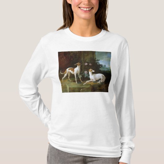 Misse und Turlu, zwei Windhunde Louis XV T-Shirt (Vorderseite)